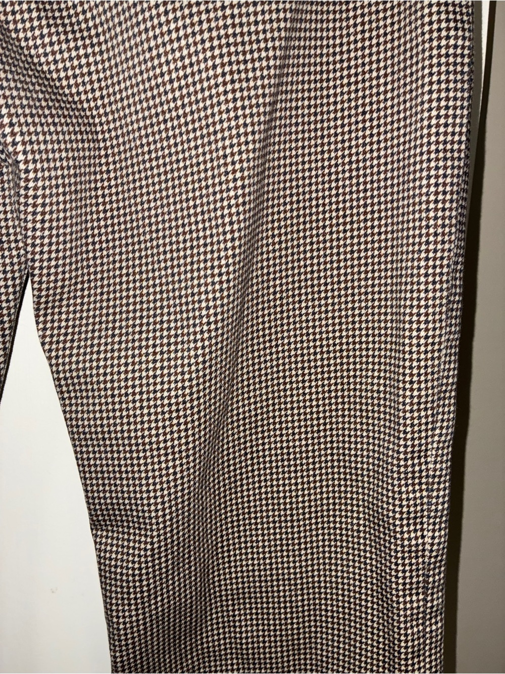 Frame Le Crop Flare Brown and Grey Houndstooth Jeans Sz 28 - Picture 13 of 14